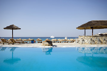 Image showing pool at greek island resort