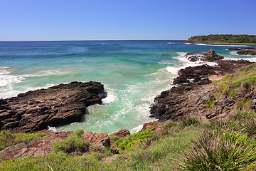 Image showing Volcanic rocks Kiama Downs NSW Australia