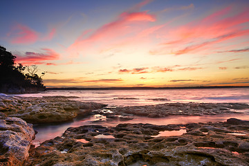 Image showing Sunset Murrays Beach Australia