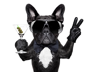 Image showing peace cocktail dog 