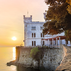 Image showing Miramare Castle, Trieste, Italy, Europe.