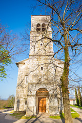 Image showing Church of saint Elija, Kopriva, Slovenia.