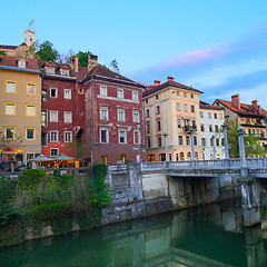 Image showing Medieval Ljubljana, capital of Slovenia, Europe.
