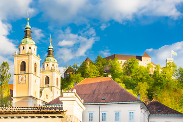 Image showing Panorama of Ljubljana, Slovenia, Europe.