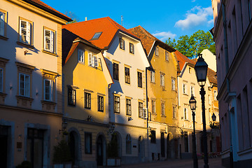 Image showing Old houses in Ljubljana, Slovenia, Europe.