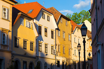 Image showing Old houses in Ljubljana, Slovenia, Europe.