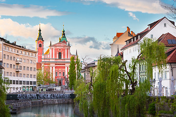 Image showing Panorama of Ljubljana, Slovenia, Europe.