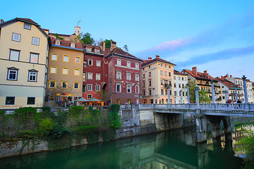 Image showing Medieval Ljubljana, capital of Slovenia, Europe.