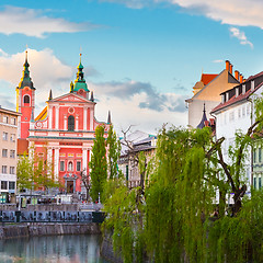 Image showing Romantic medieval Ljubljana, Slovenia, Europe.