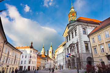 Image showing City hall of Ljubljana, Slovenia, Europe.