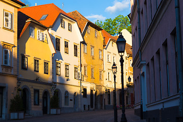 Image showing Old houses in Ljubljana, Slovenia, Europe.