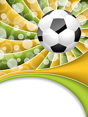 Image showing Abstract soccer wallpaper design