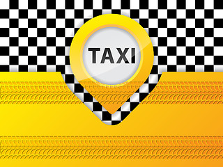 Image showing Taxi background design with tire treads