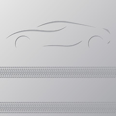 Image showing Car advertisement wallpaper design