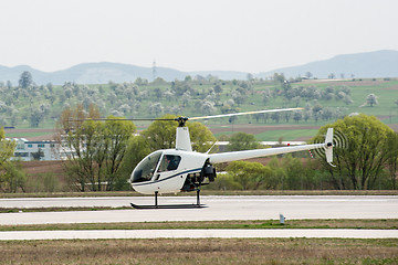 Image showing Helicopter in flight