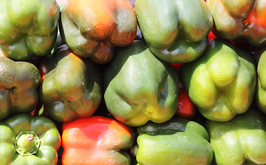 Image showing Green peppers