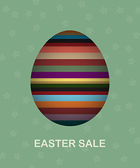 Image showing Easter sale card