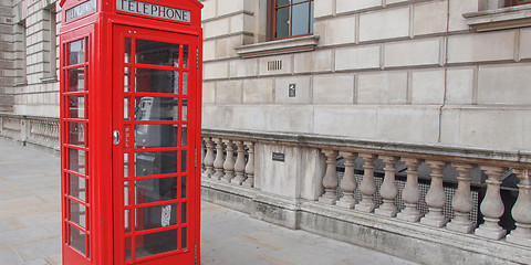 Image showing London telephone box