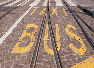 Image showing Bus stop sign