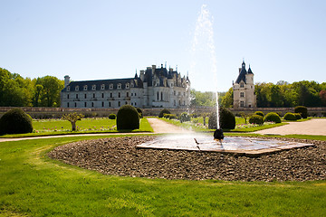 Image showing Chateau de Chenonceau backlighted