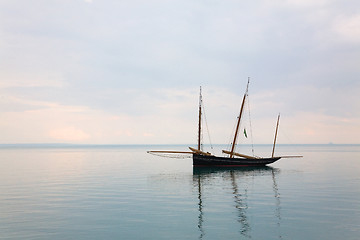 Image showing Bisquine in quiet water