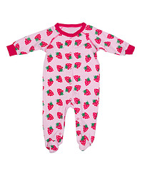 Image showing Clothing for newborns with strawberry pattern