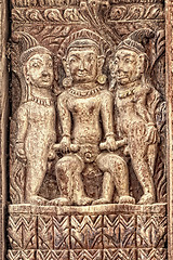 Image showing bhaktapur tantric wood carving