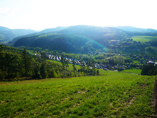 Image showing Village in Valley