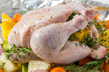 Image showing Oven ready chicken for roasting