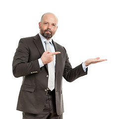 Image showing business man pointing