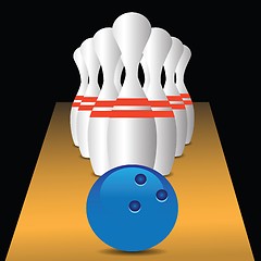 Image showing bowling game