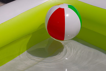 Image showing Ball in the water