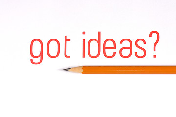 Image showing pencil with ideas