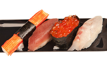 Image showing Japanese seafood sushi