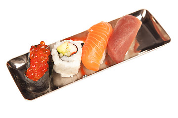 Image showing Japanese seafood sushi