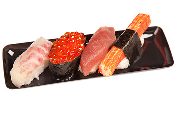 Image showing Japanese seafood sushi