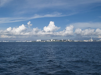 Image showing City by the sea