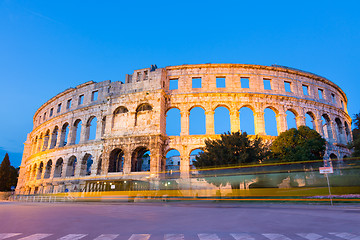 Image showing The Roman Amphitheater of Pula, Croatia.