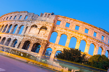 Image showing The Roman Amphitheater of Pula, Croatia.