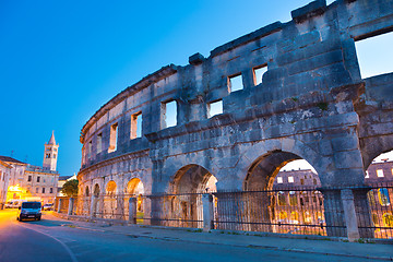 Image showing The Roman Amphitheater of Pula, Croatia.