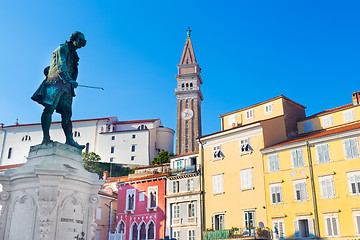 Image showing Tartini square in Piran, Slovenia, Europe