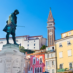 Image showing Tartini square in Piran, Slovenia, Europe