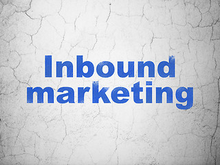 Image showing Finance concept: Inbound Marketing on wall background