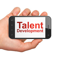 Image showing Education concept: Talent Development on smartphone