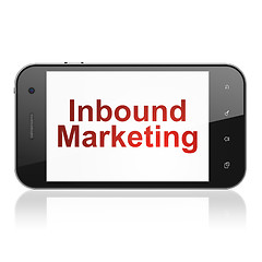 Image showing Finance concept: Inbound Marketing on smartphone