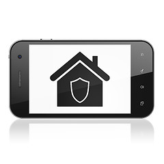 Image showing Business concept: Home on smartphone