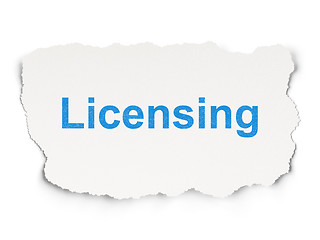 Image showing Law concept: Licensing on Paper background