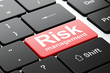 Image showing Business concept: Risk Management on computer keyboard background