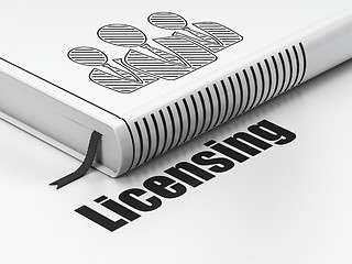 Image showing Law concept: book Business People, Licensing on white background