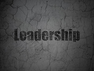 Image showing Business concept: Leadership on grunge wall background